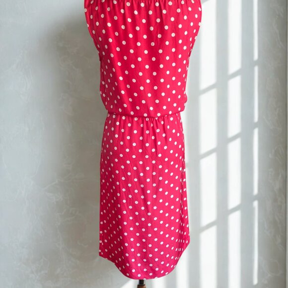 JOSEPH 100% Silk Pink Polka Dot Dress - 2000s vintage - Picture 2 of 4